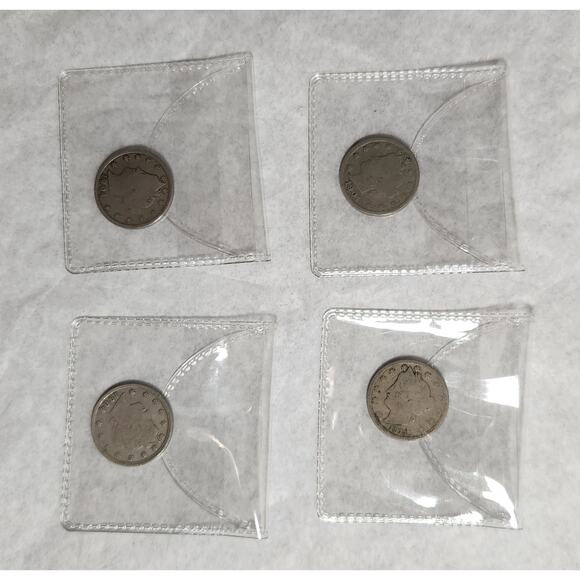 United States Liberty Head V Five Cent Coin Lot Of 4 1901, 1904 X 2, 1911 - Picture 7 of 7